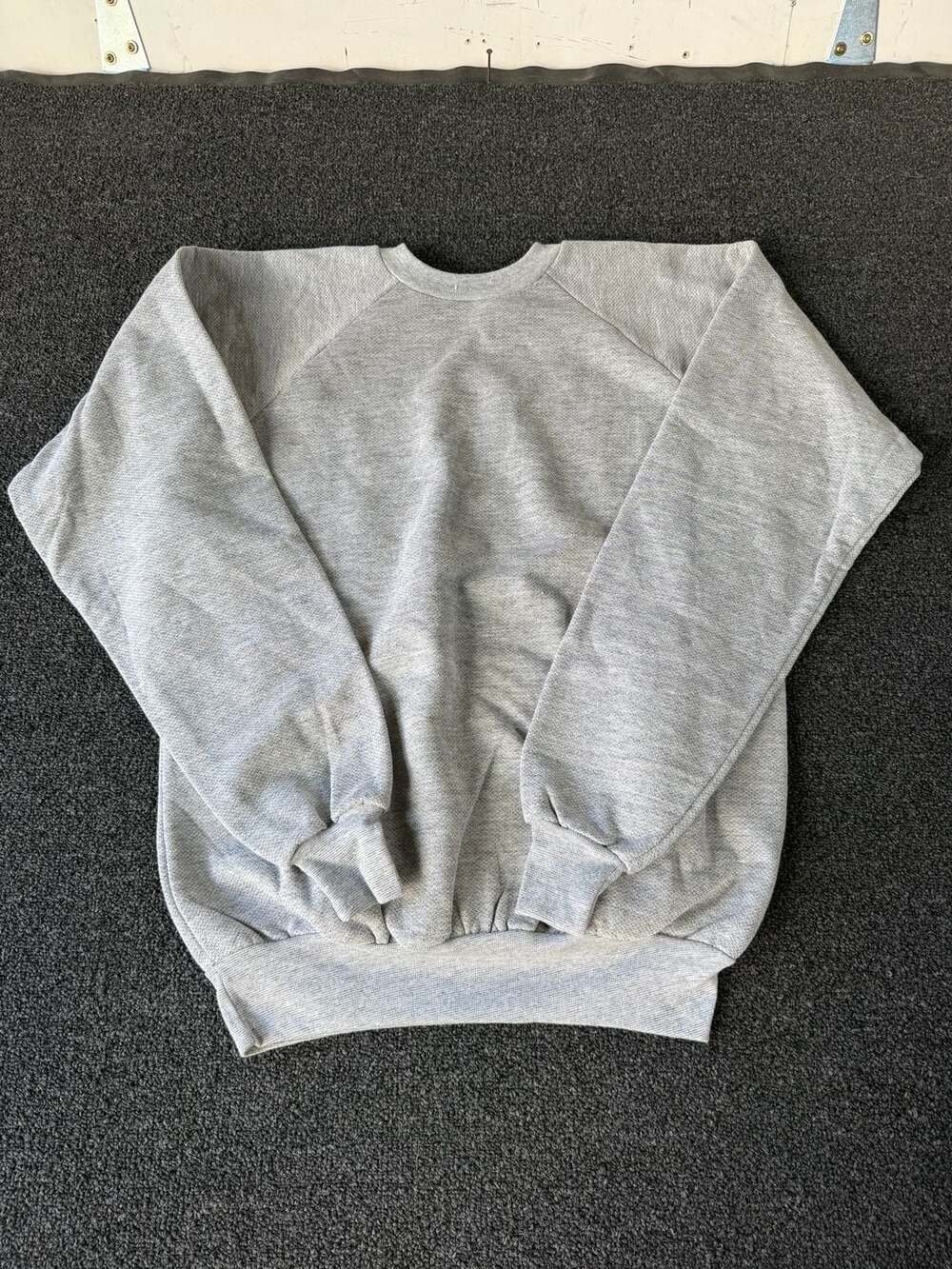 Vintage Big & Tall by P.S.L. Heather Gray Raglan Sweatshirt Made in USA